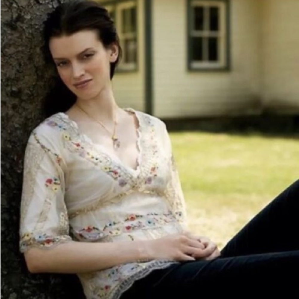 ‘08 Anthro Passing Through Lace Blouse